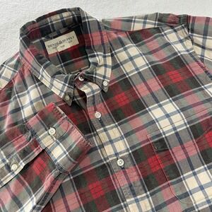Denim & Supply Ralph Lauren Men's Large Blue Red‎ Plaid Button Up Shirt
